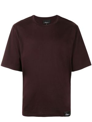 3.1 Phillip Lim logo patch boxy T-shirt - Red