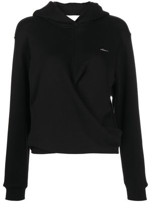 3.1 Phillip Lim logo-print cotton hoodie - Black