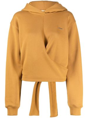 3.1 Phillip Lim Long-sleeve knited hoodie - Brown