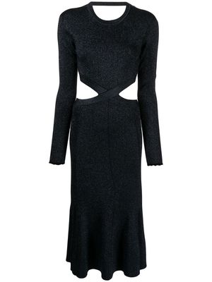 3.1 Phillip Lim metallic-finish dress - Black