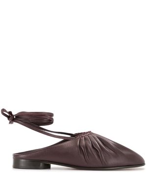 3.1 Phillip Lim Nadia lace-up ballerina shoes - Purple