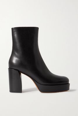 3.1 Phillip Lim - Naomi Leather Ankle Boots - Black