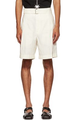 3.1 Phillip Lim Off-White Pleated Shorts