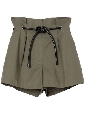 3.1 Phillip Lim Origami belted shorts - Green