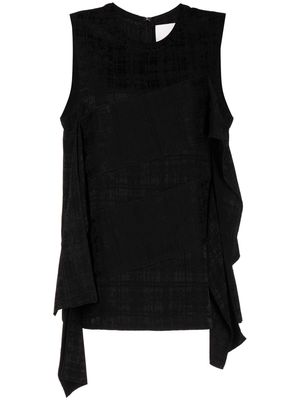 3.1 Phillip Lim panelled-design sleeveless top - Black