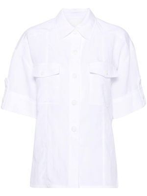 3.1 Phillip Lim panelled short-sleeve shirt - White