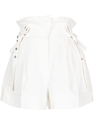 3.1 Phillip Lim Paperbag cotton-linen shorts - White