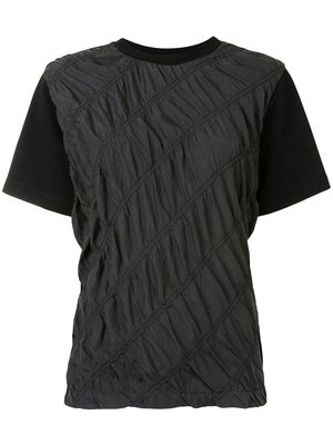 3.1 Phillip Lim parachute panel T-shirt - Black