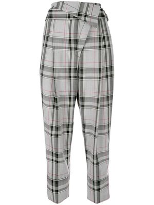 3.1 Phillip Lim plaid tapered trousers - Grey