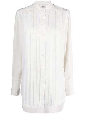 3.1 Phillip Lim pleated-panel button-up shirt - White