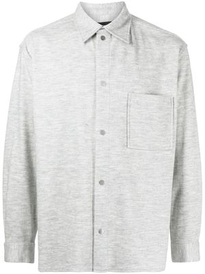 3.1 Phillip Lim point-collar flannel shirt - Grey