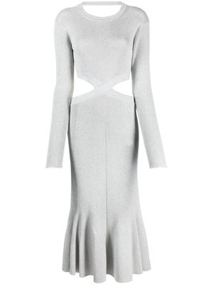 3.1 Phillip Lim ribbed-knit cross-over dress - Grey