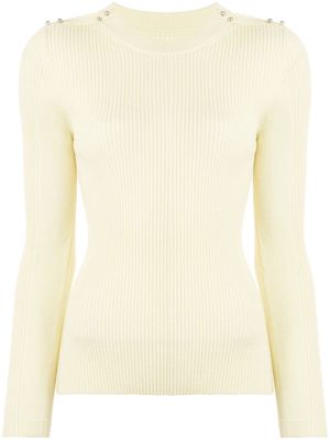 3.1 Phillip Lim ribbed-knit studded jumper - Yellow