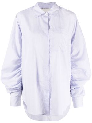 3.1 Phillip Lim ruched-detail long-sleeve shirt - Blue