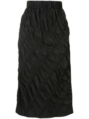 3.1 Phillip Lim ruched mid-length skirt - Black