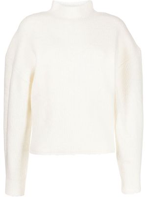 3.1 Phillip Lim scallop-trim mock-neck jumper - White