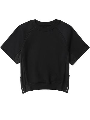 3.1 Phillip Lim short-sleeve cotton sweatshirt - Black