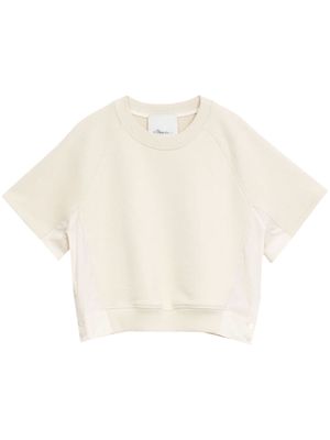 3.1 Phillip Lim short-sleeve cotton sweatshirt - Neutrals
