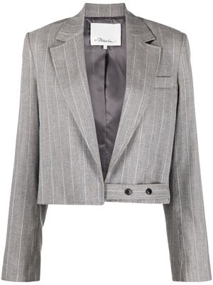 3.1 Phillip Lim striped cropped blazer - Grey