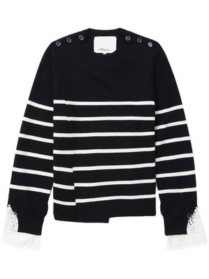 3.1 Phillip Lim striped wool jumper - Black