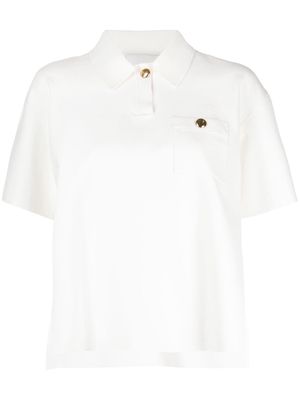 3.1 Phillip Lim stud-detail short-sleeve polo shirt - White