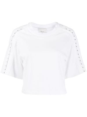 3.1 Phillip Lim studded shoulder T-shirt - White
