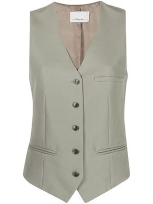 3.1 Phillip Lim tailored V-neck vest - Grey