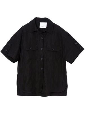 3.1 Phillip Lim TENCEL™-blend short-sleeve shirt - Black