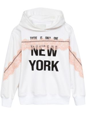 3.1 Phillip Lim There Is Only One NY cotton hoodie - White