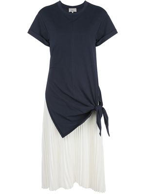 3.1 Phillip Lim tie-detail pleated dress - Black