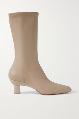 3.1 Phillip Lim - Verona Stretch-leather Sock Boots - Off-white