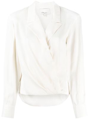 3.1 Phillip Lim wrap draped blouse - White