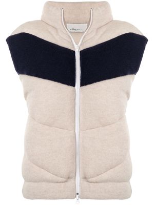 3.1 Phillip Lim zip-up padded wool gilet - Neutrals