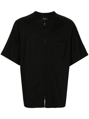 3.1 Phillip Lim zipped baseball shirt - Black