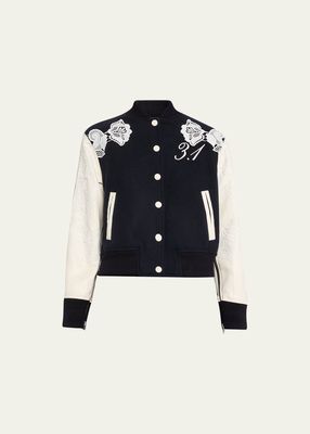 3.1 x BG Exclusive Embroidered Varsity Jacket