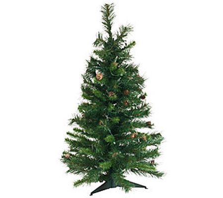 3' Cheyenne Pine Dura-Lit Christmas Tree by Vic kerman