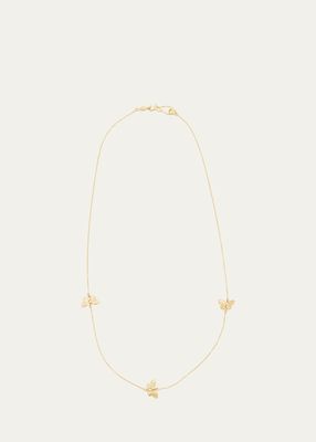 3 Migration Necklace With Solid 18k Yellow Gold