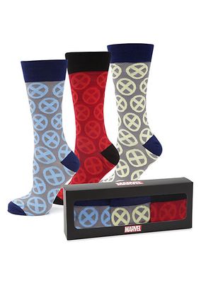 3-Pair X-Men Logo Socks