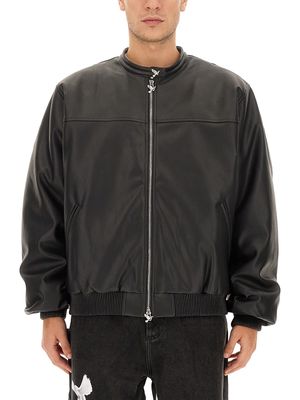 3.Paradis Leatherette Bomber Jacket