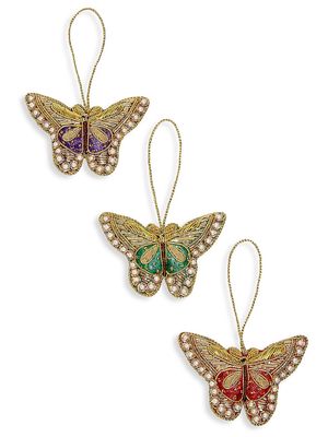 3-Piece Butterfly Ornament Set