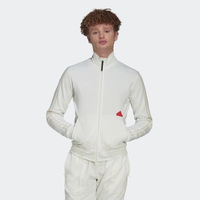 3-Stripes Fitted Track Top Off White