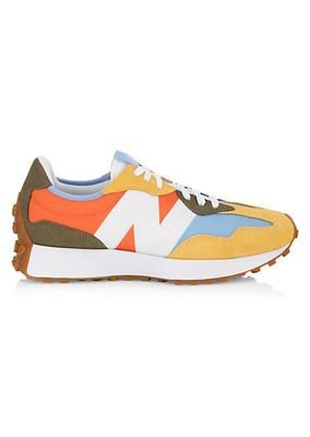 327 Colorblocked Leather Sneakers