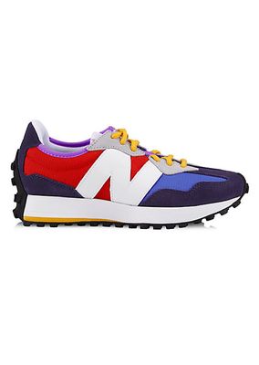 327 WS327TM Suede and Mesh Colorblocked Sneakers
