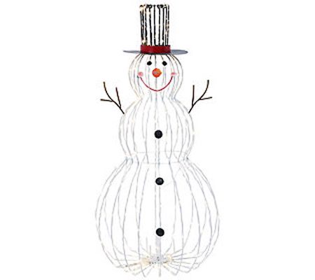 33"H Electric Metal Snowman Outdoor Decor by Ge rson Co