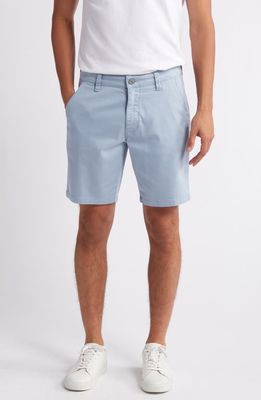 34 Heritage Arizona CoolMax® Slim Fit Flat Front Chino Shorts in Faded Denim Summer 