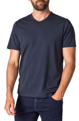 34 Heritage Basic Solid Crewneck T-Shirt in Blue Berry