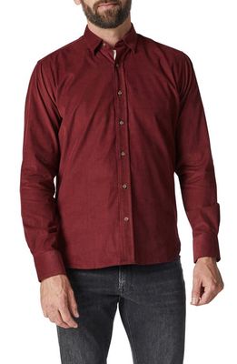 34 Heritage Corduroy Button-Up Shirt in Bordeaux