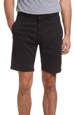 34 Heritage Nevada Soft Touch Stretch Flat Front Shorts in Black Soft Touch
