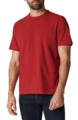 34 Heritage Slub Cotton Crewneck T-Shirt in Red