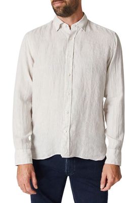 34 Heritage Solid Linen Chambray Button-Up Shirt in Simply Taupe